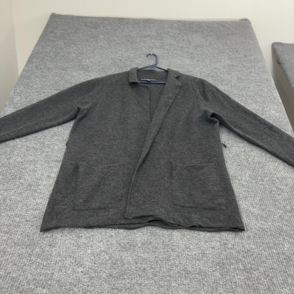Josephine Chaus Cardigan Womens 2 Gray Wool Open Front Blazer Professional